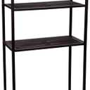 Household Essentials 3-Tier Over the Toilet Storage Shelf, Espresso Brown