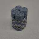 Sea Me At Home Waffle Washcloths Set, 100% Turkish Cotton (Denim)