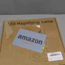 HITTI 12X Magnifying Glass with Light Hands Free, 2026 New Infinite Color and Brightness Desk Lamp & Clamp, 2-in-1 LED Lighted Magnifier Stand for Craft Reading Hobby Close Work(12X Ring Base & Clamp)