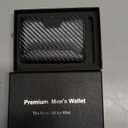 BESSIO Slim Wallet for Men - Minimalist Mens Wallet with Money Clip, Aluminum Pop Up Card Case and Leather Slots Credit Card Holder RFID Blocking Wallet for Men with Gift Box