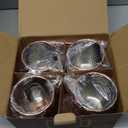 Moscow Mule Mugs Set of 9-20oz Hammered Moscow Mule Mugs Drinking Cup 304 Stainless Steel with 4 Straws-1 Jigger-Great Dining Entertaining bar Gift Set Mug Set of 4, Double Jigger Included