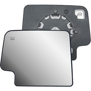 Replacement Driver Left Side Door Towing Mirror Main Big Glass Flat Heated with Back Plate for Chevrolet Silverado and GMC Sierra 1500 2500 HD 3500 HD from 2019 to 2024