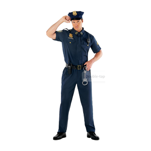 Morph Police Costume Mens Cop Costume Police Uniform Mens Cop Outfit Adult Halloween M