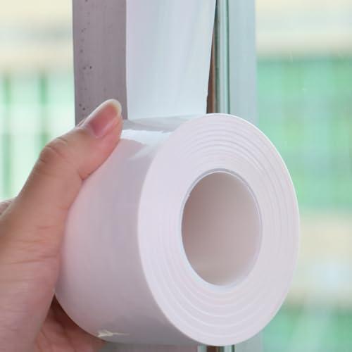 PackYard Window Insulation for Winter Weather Sealing Tape 2 Inch x 50 Yards Weather Stripping Residue Free Draft Isolation Sealing Film Tape for Shower Glass Gaps and Doors Windows