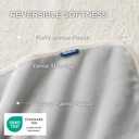 Bedsure Waterproof Blanket for Bed - Sherpa Fleece Waterproof Dog Blankets for Large Dogs, Pet Blankets for Bed/Couch/Dog Crate, Soft Plush Reversible Furniture Protector, Queen, 90"x86", Light Grey