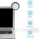 Rearview Mirror for Desk Monitor Clip-on Magnifying Computer Mirror 3-Inch Acrylic Lens Enhance Office Visibility and Security Camera Coverage