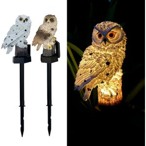 2 Pack Owl Figure Solar LED Lights, Resin Garden Waterproof Decorations with Stake for Outdoor Yard Pathway Outside Patio Lawn Decor (White) 2 Pack Owl Figure Solar LED Lights, Resin Garden Waterproof Decorations with Stake for Outdoor Yard Pathway Outside Patio Lawn Decor (White)