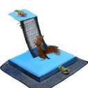 WPOZD Pool Animal Escape Ramp, Floating Rescue Platform for Small Animals, Blue