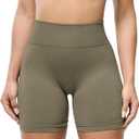 TAYOEA Workout Shorts Women Scrunch Butt Booty Lifting Seamless Biker Shorts for Gym Athletic Yoga (X-Small, Mocha)