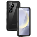 Lanhiem for Samsung Galaxy S24 Phone Case IP68 Waterproof Dustproof, Built-in Screen Protector, Rugged Full Body Shockproof Protective Cover for Galaxy S24 5G 6.2 Inch, Black