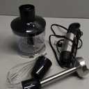 KOIOS Upgraded Immersion Blender Handheld, 1000W 12-Speed 5 in 1 Hand Mixer Stick Blender with 304 Stainless Steel Blade,Food Processor,Beaker,Egg Whisk&Milk Frother,Non-BPA,Smoothies Pure Baby Food (Black)