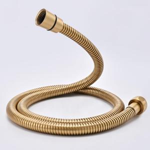 Short Bidet Hose 48 Inches Gold High Pressure Shower Hose Extra Long 304 Stainless Steel Handheld Showerhead Hoses For Cleaning Anti Winding Interface Flexible Rv Shower Hoses Replacement