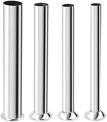 Stainless Steel Sausage Stuffing Tubes Replacement for LEM 606 606SS 1606 1606SS 4 Sizes Meat Grinder Sausage Stuffer Funnels Fits for 5# Stuffer