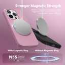 GONEZ Magnetic for iPhone 15 Pro Max Case, [Compatible with MagSafe] Anti-Scratch Microfiber Lining & Screen Protector, Shockproof Slim Phone Silicone Cover 6.7 inch, Blackcurrant