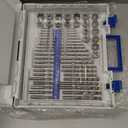 toolant 127 Piece Ratcheting Tap and Die Set, SAE/Metric Tap and Die Set with Assortment Drill Bit for Threading, Double-Layer Tool Box