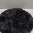 OLANLY Black Round Rugs for Bedroom - Machine Washable, 2 ft Circle Area Rugs for Living Room, Soft and Fluffy Shaggy Carpet for Teen Girls and Boys, Nursery Rooms, Dorms, Home Decor Aesthetic