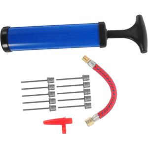 Portable Ball Pump Stickers Basketball Inflator Daily Use Inflation Kit Portable Basketball Inflation (Blue)