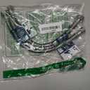 Water Supply Extension Line - 8 Inch Long, 3/8" Male Comp. To 3/8" Female Compression Stainless Steel Braided Hose, Fits Toilet Ballcock or Other Faucet Fitting - 2 Pieces