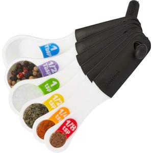 Good Cook Touch 6 Piece Measuring Spoon Set, White