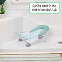 Ingenuity Foldaway 2-Position Bather, 2-Position Bath Support for Sink or Bathtub, for Ages 0-6 Months, Up to 20 Pounds, Green