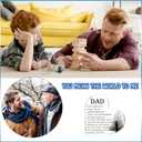 Maitys Dad Gifts from Daughter Son Kids Acrylic Heart Sign Birthday Gifts for Dad from Daughter Engraved Heart Acrylic Keepsake Paperweight for Daddy Papa