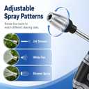 High-Pressure Pressure Washer with 360 Rotation and Three Spray Modes for a Powerful Water Jet,Ideal for Car Washing, Garden Watering, and Patio Cleaning,Compatible with All Types of Garden Hoses