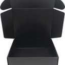 Black Cardboard Shipping Box 15.7x11.8x3 Inch Corrugated Packaging Storage Boxes 15 Pack (Inside Size: 15.2 x 11.6 x 3")