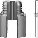 3 x Integrated Internal & External Pipe Threading Tool,Electric Drill Compatible PVC Pipe Threader Kit1/2" 3/4" Tool, Plastic Pipe Threader Kit, Dual Thread Design (Internal & External) (1/2)