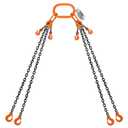 Lift Chain Sling with Hooks 10Ft 4 Way x 5/16 inch 11000lbs 5 Ton for Chains Lifting