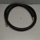 Upgrade Version 1/2" Internal Diameter High-Flow Vacuum Certified Refrigerant Hose,3/8" to 1/4" Fittings,20 Microns Vacuum, Faster HVAC Evacuation and Recovery, 6-Feet, Black