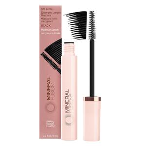 Mineral Fusion So High Extended Length Mascara (Black) - Lengthening Formula For Look of Long, Lush Lashes - Hypoallergenic With Kaolin Clay for Long Wear - No Smudge or Clumps (0.3 Fl Oz (Pack of 1))