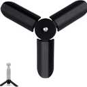 Mini Tripod for DJI OSMO Pocket 3 & 2, Portable Tripod Stand Tabletop Mount Lightweight Selfie Stick Comfortable Grip Practical Digital Device Accessories Camera Parts(Black)