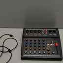 Pyle Professional Bluetooth DJ Audio Mixer - 6-Channel DJ Controller Sound Mixer w/DSP 16 Preset Effects, USB Interface, 4 XLR Mic/Line Input, AUX, FX Processor MP3 Player, Headphone Jack - PMX466