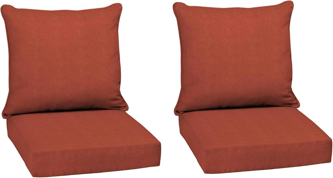 Arden Outdoor Deep Seat Cushion Set, 2-Pack, 24x24, Sedona Woven Texture
SDP Fabric, Outdoor Sofa, Couch, Conversation Set, Weather-Proof, Rain-Proof, Mold and Mildew Resistant