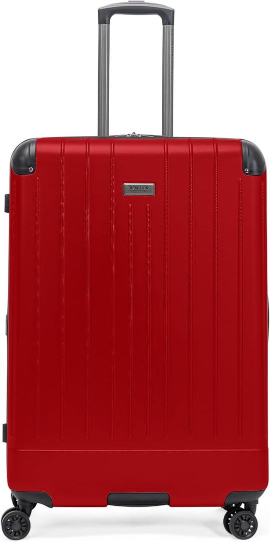 Kenneth Cole REACTION Flying Axis Collection Lightweight Hardside Expandable 8-Wheel Spinner Luggage, Cherry Red, 28-Inch Checked