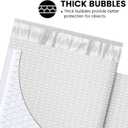 Fuxury Bubble Mailer 6x10" 100 Pack White Bubble Mailers Usable Size 6x9" Self Seal Padded Mailing Envelopes Opaque Bubble Padded Mailer for Small Business Mailing Jewelry Makeup Small Items