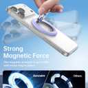 SYNCWIRE for MagSafe Ring Phone Holder, 360 Rotation Magnetic Cell Phone Grip Dual-Sided Magnets Phone Ring Kickstand Compatible with iPhone 17 16 15 14 13 12 Pro Max MagSafe, Android, Samsung etc.