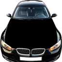 Solid Black Car Hood Cover Durable Weatherproof Universal Fit Car Cover for All Seasons Protection Custom Fit for Cars Trucks SUVs (Black)