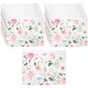 Reginary 50 Pcs Inspirational Gifts Bulk for Women Cosmetic Bag EVA Makeup Bag with Zipper for Birthday Employee Coworker Colleague Staff Encouragement Motivational Presents(Wedding Flower)