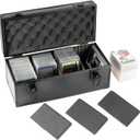 Toploaders Storage Box fits 3" x 4" 35pt Rigid Card,Trading Cards, Sports CardsGraded Card  with3 Sponge partition (Holds 300 Toploaders) Also compatible PSA BGS Rating card