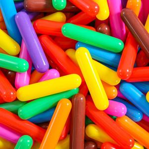 STARBOLO Ball Pit Balls Giant Sprinkles 250pcs, Rainbow Colors