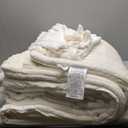 BEDELITE Fleece Queen Comforter Set -Super Soft & Warm Fluffy Cream White Bedding, Luxury Fuzzy Heavy Bed Set for Winter with 2 Pillow Cases