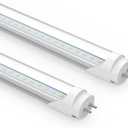 Romwish 36 Inch T8 LED Tube Light, 14W(30W Equiv.), 1600LM, 5000K Daylight, Type A+B Plug & Play or Ballast Bypass, F25T8 Fluorescent Replacement, Double-Ended Power, Under Cabinet Light, 2 Pack