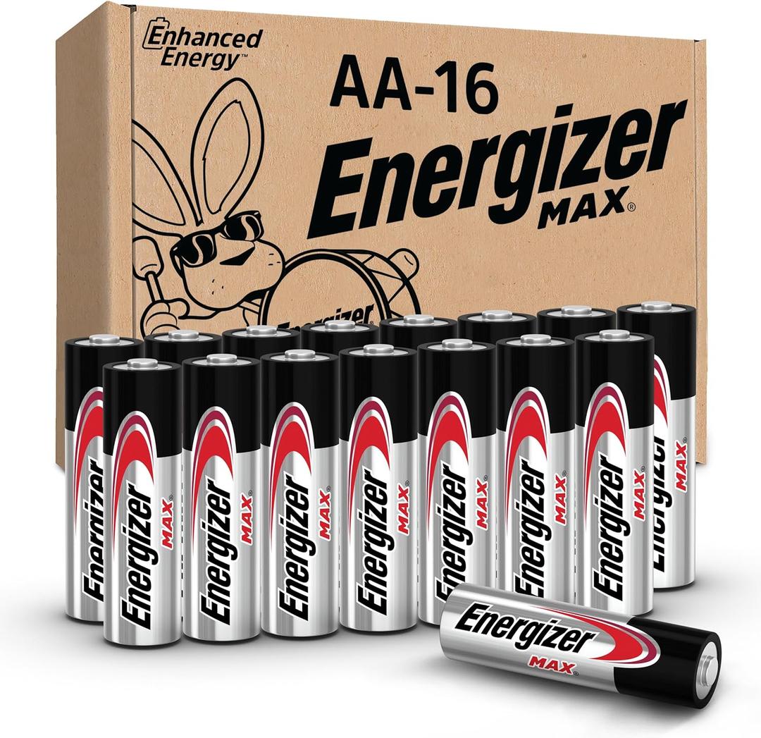 Energizer MAX AA Batteries (16 Pack), Double A Alkaline Batteries