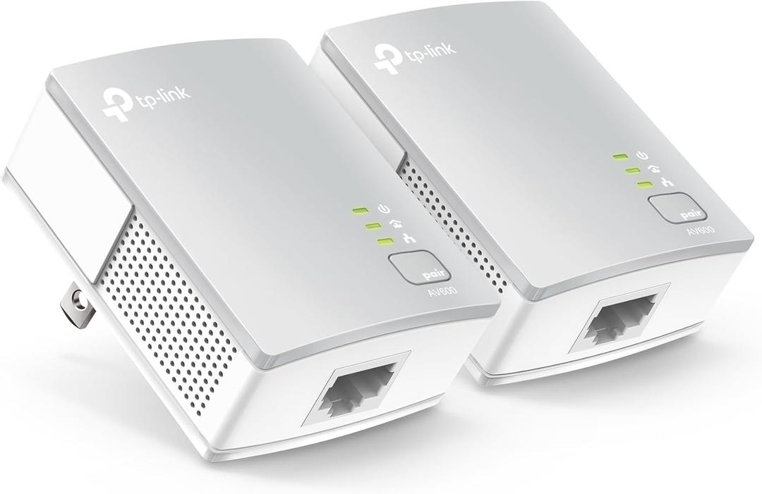 TP-Link AV600 Powerline Ethernet Adapter Kit - Gigabit Port, Plug Pair &Play, Power Saving, Nano Sized Powerline Network Adapter (TL-PA4010 KIT)