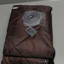 Magnetic Thermal Insulated Door Curtain, Thermal Door Cover 32'' 38'' 40'' 46'' 56'' 62'' 68'' 72'' 78'' Folding Doors Insulation Cover, Window Insulated Kit for Winter(Brown,120×160)