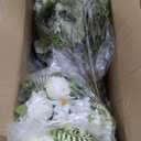 Peonies Artificial Flowers, 24 Bundles Silk Fake Peonies Faux Peony Arrangements for Spring Summer Wedding Bouquet Home Bridal Baby Shower Party Event Centerpieces Vase Office(White)