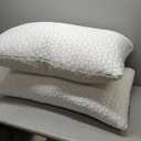 Cooling Pillow King Size Set of 2, CertiPUR-US Shredded Memory Foam Pillows, Cool Bed Pillows for Hot Sleepers Sleeping, Adjustable Firm Pillow for Side,Back,Stomach Sleepers,Sleep Gift for Mom (Original White (Cooling))