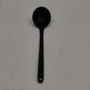 13 inch Silicone Soup Ladle: U-Taste 600F Heat Resistant 4 oz Large Non-stick Seamless Rubber Kitchen Deep Serving Spoon with Non Slip Solid Long Handle for Cooking Sauce/Stews/Gravies/Chili(Black)