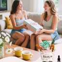 Essential Oil Diffuser Set, Natural Crystal Stone, Blue Bell Aromatherapy, Home Fragrance, Reed Diffuser, for Bedroom, Bathroom, Shelf Decor